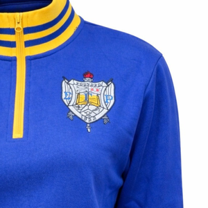 Custom <b>Women</b> Sigma Gamma Rho <b>Quarter</b> <b>Zip</b> <b>Sweatshirt</b> Embroidered Greek Letter Sorority Pullover Casual Fleece Athletic Wholesale - Product Image 5