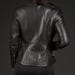 Veste en cuir zippée pour motardes Denork, coupe slim, manches longues, coupe-vent, imperméable, homologuée CE, grandes tailles - Product Image 4