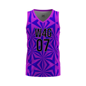 Maillot de basket-ball personnalisé unisexe à col en V pour adultes, logo imprimé par transfert thermique sur le devant, respirant, anti-transpiration, séchage rapide - Product Image 1