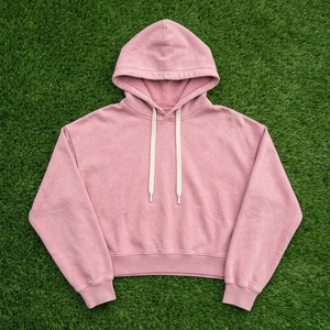 Women <b>Pink</b> Oversized <b>Hoodie</b> Black Leggings Set Casual Streetwear Cropped Pullover Sweatshirt Athletic Two Piece Outfit - Product Image 6