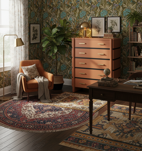 <b>5</b>-drawer Modern Eco-Friendly Chest Mango Wood Bed <b>Frame</b> Bedroom Indoor Factory Direct Wholesale Home Furniture Premium Quality - Product Image 5