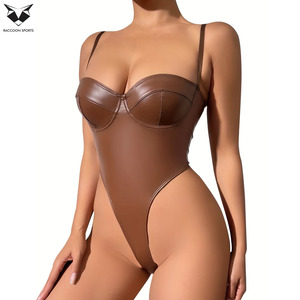 Mono de una Pieza de Cuero Sintético, Estilo Otoñal, Elegante, para Mujer, Ropa de Fiesta 2025 - Product Image 6