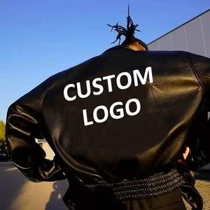 Veste bomber vintage hip-hop sur mesure en gros NESTA SPORTS, broderies, patchs, fermeture éclair, grandes tailles, veste en cuir pour homme - Product Image 2