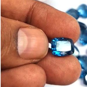 30 Piezas de Topacio Azul de Londres Natural de 9mm-15mm, Corte Oval/Octagonal/Pera/Cojín, 160 Quilates, Gemas Sueltas Iroc Sales - Product Image 3