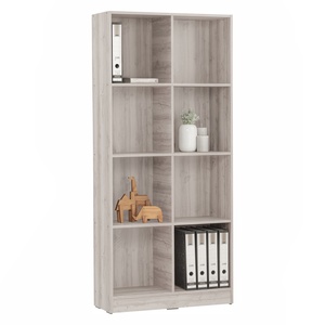 Librero Moderno de Madera con Paneles, Estante de Almacenamiento Vertical para Hogar, Oficina, Sala de Estar, Dormitorio, Escuela - Product Image 2