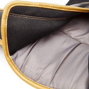 Gants de boxe personnalisés noir et or, en cuir PU, pour entraînement professionnel, sparring, MMA, Muay Thai, avec support de poignet - Product Image 6