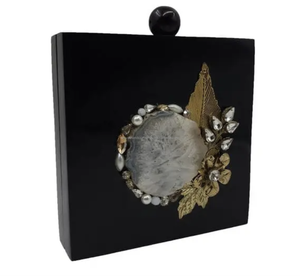 Dames traditionnelles résine pochette sac à main bandoulière sac à main à la mode femmes acrylique soirée pochette sac à main - Product Image 5