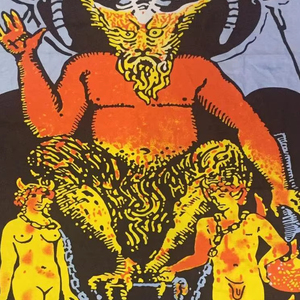 ผ้าแขวนผนังลายโปสเตอร์ Cotton The Devil ขนาดเล็ก ของตกแต่งบ้าน ลายไพ่ทาโรต์ สวยงาม โดยผู้ผลิตชาวอินเดีย - Product Image 1