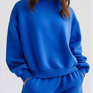 Chándal de invierno para mujer, talla grande, con capucha, 50% poliéster, forro polar, transpirable, lavable a máquina, diseño personalizado, informal, 2 en 1 - Product Image 6