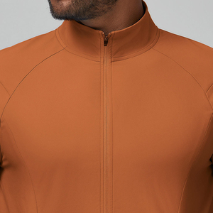 Chaqueta Informal con Cierre, Cuello Alto, Spandex, Poliéster, Manga Larga, Ligera, para Correr, Anorak, Ajuste Cómodo, Traje Deportivo - Product Image 3