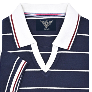 Mens Striped Jersey for Shirt Short Sleeve Casual Breathable Soft Lightweight <b>Classic</b> Collar Summer Smart Quick Dry Cotton Top - Product Image 5