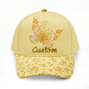 Casquette de baseball en velours brodé avec motif papillon, respirante, réglable, 6 panneaux, unisexe, pour adultes, mode printemps-été, décontractée - Product Image 2