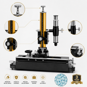 Microscope biologique monoculaire à fort impact, 400X, avec éclairage fluorescent, pour la recherche en laboratoire médical et scolaire - Product Image 3