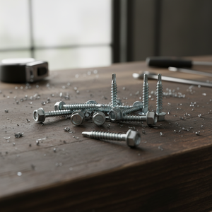 Vis autoperceuse à tête hexagonale PDC / Vis autotaraudeuse galvanisée en acier au carbone, filetage grossier en pouces - Product Image 1