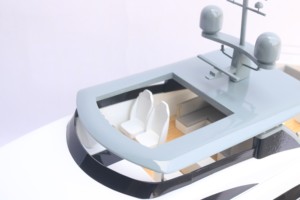 Modelo de Yate Moderno de Madera Pintado en Gris y Negro de 35 Metros, PRINCESS, Hecho a Mano, para Decoración del Hogar, Regalo de Acción de Gracias, Regalo Empresarial - Product Image 5