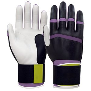 Gants de frappe de baseball haute performance avec logo personnalisé, respirants, antidérapants, paume en cuir premium, pour adultes et jeunes, OEM ODM - Product Image 1