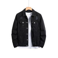 Vestes en jean d'hiver pour hommes de haute qualité, respirantes, séchage rapide, personnalisables, grandes tailles, 100 % coton, style streetwear, délavées à l'acide