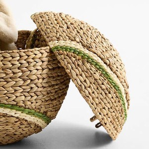 Hot Trend Sustainable Hand Braided Natural Seagrass Tennis Ball Storage <b>Trunk</b> New Arrival Kids Room Essentials - Product Image 5