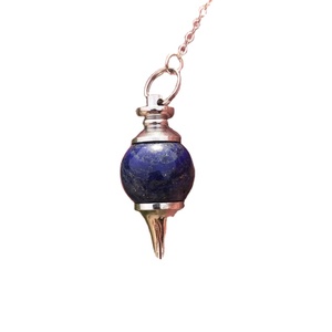 Haute qualité Lapis Lazuli cristal chaîne à facettes radiesthésie pendule pour la guérison énergie positive pierre précieuse Figurine pierre Souvenir - Product Image 1
