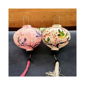 Wholesale Handmade Durable Eco-Friendly Silk Screen Printed Vietnamese Lantern Flower Theme Decoration for Home Wedding Festival - Product Image 6