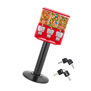 Distributore Automatico di Caramelle a Tre Scomparti con Supporto, Macchina per Caramelle e Gomme da Masticare - Product Image 1