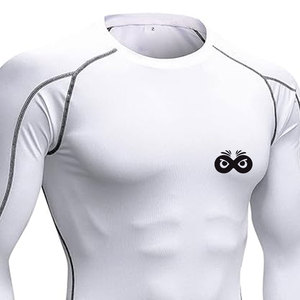 Chemises de compression pour hommes, prix d'usine, légères, séchage rapide, logo personnalisé imprimé, vente en ligne - Product Image 6