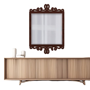 Unique Beveled Edge Brown Glass Wall <b>Mirror</b> Designer Scandinavian Decorative Modern Bathroom <b>Mirror</b> - Product Image 3