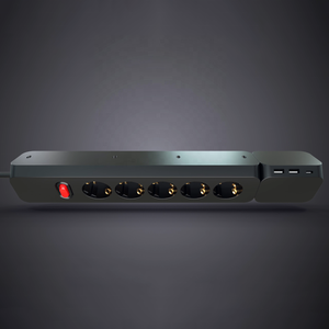 Tùy chỉnh EU mở rộng ổ cắm điện 15A 4 cửa hàng cắm điện có thể tháo rời bàn ổ cắm PC mở rộng ổ cắm 16A 2 cổng 1 cổng - Product Image 1