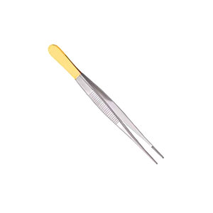 Pinzas Quirúrgicas de Grado General para Tejidos, 1x2 Dientes, 150mm, Acero Inoxidable Alemán, Instrumento Reutilizable para Manipulación de Tejidos - Product Image 1