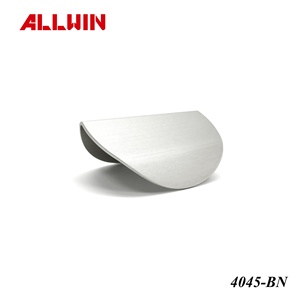 Poignée de meuble en laiton OEM personnalisée 85mm 150mm 300mm, poignée moderne en nickel brossé, quincaillerie de mobilier - Product Image 2