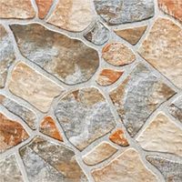 Carreaux de sol en céramique modernes de qualité supérieure 600x600mm, finition brillante, imitation brique, texture antidérapante pour écoles et villas