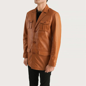 100% Real Cowhide Wax Leather Jacket Vintage Women <b>Long</b> Style Genuine Leather Trench <b>Coat</b> - Product Image 3