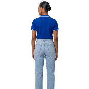 Jack and Jill Unisex Adult Polo Navy Cotton <b>Classic</b> Fit Shirt Casual Short Sleeve Smart Casual Everyday Wear Top - Product Image 4