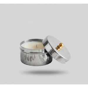 Handcrafted Scented Soy <b>Candle</b> in Silver Hammered Metal Jar with Lid Luxury Home Decoration <b>Candle</b> Jar In Factory Priced - Product Image 2