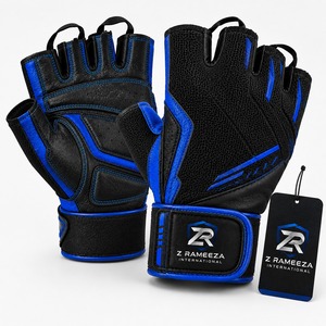 Guantes de Gimnasio Transpirables Antideslizantes con Almohadilla de Gel, para Fisicoculturismo y Levantamiento de Pesas, Unisex, Acrílico/Algodón Elástico, Medios Dedos, Protección UV - Product Image 6