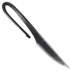 มีดเหล็กกล้าคาร์บอนสูงคุณภาพสูง ตีขึ้นรูปด้วยมือ สไตล์โบราณยุคกลาง ด้ามจับเต็มด้าม พร้อมปลอกหนัง - Product Image 4