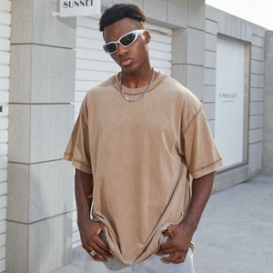 T-shirt d'été pour homme à prix bas, lourd, respirant, en coton, à séchage rapide, streetwear - Product Image 2