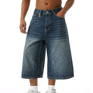 Nouveaux designs élégants – Shorts en jean unis pour hommes – Vente en gros – Faible MOQ – Style urbain – Respirant – Séchage rapide – Personnalisable – Grandes tailles - Product Image 2