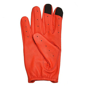 Gants de conduite pour hommes de haute qualité, en cuir de chèvre véritable, confortables, antidérapants, pour les voyages, style uni, quatre saisons - Product Image 3