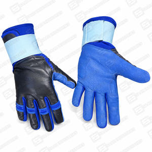 Guante de Béisbol Profesional de Cuero Digital de Alta Resistencia, Combinación de Colores Azul Rey y Negro, Talla Adulto, Personalizado, Antideslizante, de Dedo Completo - Product Image 5