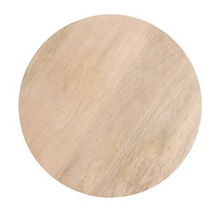 Table à boissons sur piétement en bois naturel avec plateau rond tourné, support d'appoint compact pour salon moderne et bars chaleureux - Product Image 3