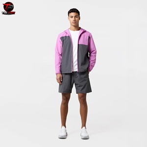 Conjunto de Pantalones Cortos Deportivos para Hombre, Estilo Cortavientos, Unisex, Bicolor, 100% Poliéster, Personalizable con su Logotipo - Product Image 2