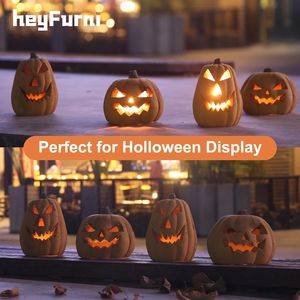 1 confezione di Gas di zucca legna in ceramica fuoco Lgs Ventless sfiato libera Gel propano etanolo elettrico all'aperto forniture per le vacanze di Halloween - Product Image 5