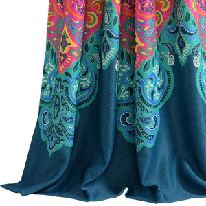 Rideaux occultants unis décoratifs longue durée, prêts à poser, 100 % polyester, design moderne pour la maison - Product Image 4