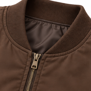 Blouson bomber rembourré, vente en gros directe usine, coutures durables, poches utilitaires, doublure, fournisseur, échantillons de stock, catalogue - Product Image 5