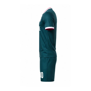 Meilleur fabricant d'uniformes de football personnalisés imprimés par transfert thermique pour adultes, ensemble d'été à séchage rapide 100% polyester, nom et numéros d'équipe - Product Image 4