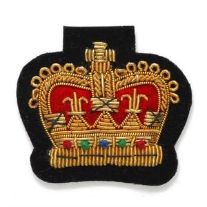 Wholesale Customized Embroidered Beads <b>Safety</b> <b>Pin</b> High Quality Eco-Friendly Handmade Gold Bullion Patch Fabric Bullion Badges - Product Image 4