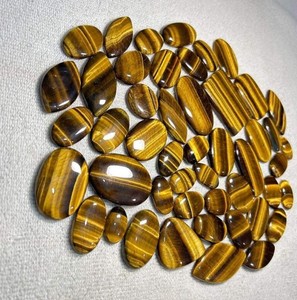 Lote de Piedras Preciosas Sueltas de Ojo de Tigre Natural Genuino para Artesanos que Hacen Joyería - Product Image 3