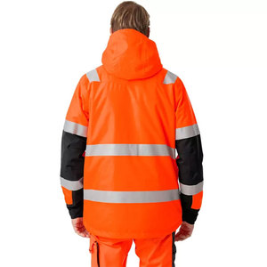 Custom Made Construction Winter Hi Vis Long Sleeve <b>Jackets</b> Waterproof Reflective Safety Reflector <b>Worker</b> Workwear <b>Jacket</b> - Product Image 6