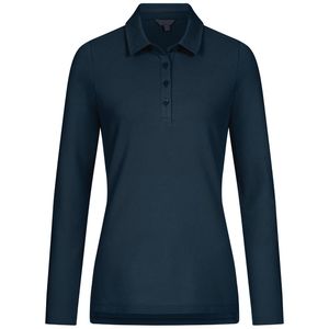 เสื้อโปโลแขนยาวสำหรับผู้หญิง ผ้าโพลีเอสเตอร์ 100% แห้งเร็ว คุณภาพสูง ชุดกีฬาสำหรับผู้หญิง รับสกรีนโลโก้ - Product Image 3